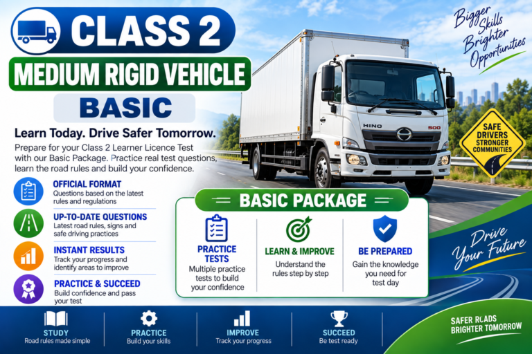 Class 2 | Medium Rigid Vehicle Learner Test | Basic | 5 Tests
