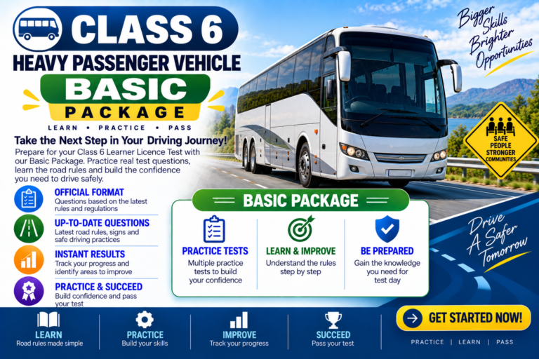 Class 6 | Motor Cycles, Moped , OR ATV | Basic | 5 Practice Tests