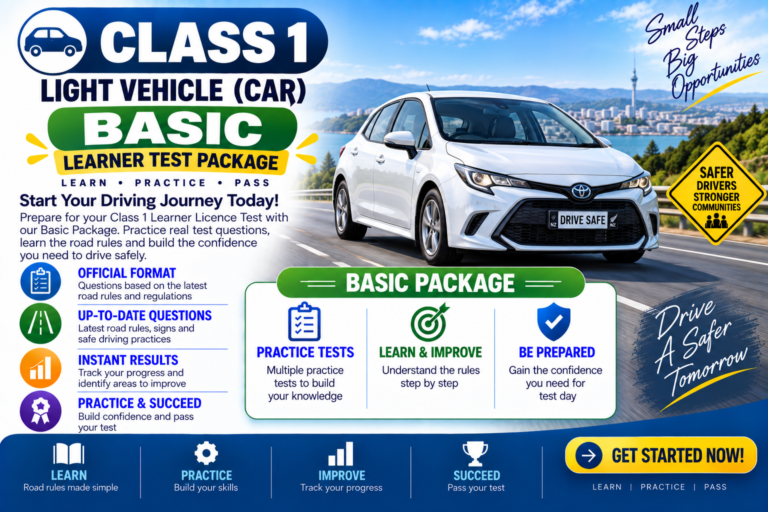 Class 1 | Motor Car, Light Motor Vehicle | Basic | 5 Practice Tests