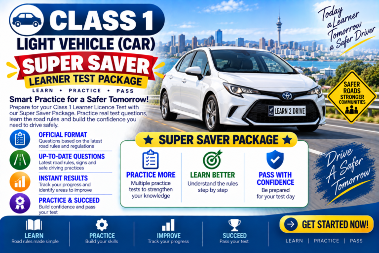 Class 1 | Motor Car, Light Motor Vehicle | Super Saver | 20 Practice Tests